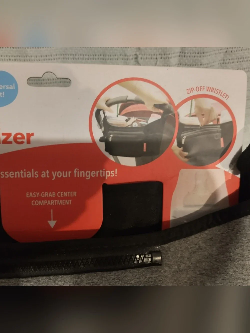 Skip Hop Grab & Go Stroller Organizer w/ Zip-Off Wristlet